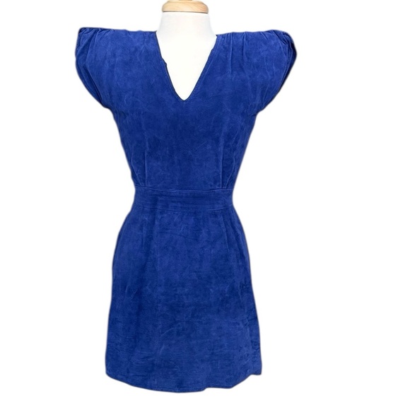 Bin Bin California Vintage 80s Elegant Blue Women's Dress Size Large - Picture 1 of 10